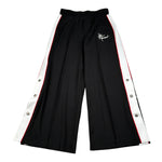John Richmond Pantalone Modello A Palazzo tinta unita con Profili In Contrasto Nero per Bambina RGA26176PA NERO JOHN RICHMOND 