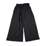 John Richmond Pantalone Modello A Palazzo tinta unita con Profili In Contrasto Nero per Bambina RGA26176PA NERO JOHN RICHMOND 