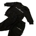John Richmond Completo 2 Pezzi Felpa-Pantalone tinta unita Nero per Neonato RIA25003CFXX NERO JOHN RICHMOND 