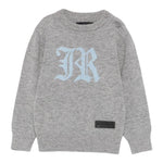 John Richmond Maglia Girocollo tinta unita con Logo Grigio per Neonato RIA25009MAX GRIGIO JOHN RICHMOND 