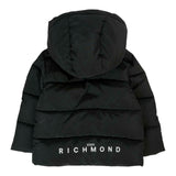 John Richmond Giubbino tinta unita con Cappuccio Stampe Logo Nero per Neonato RIA25011PIXX NERO JOHN RICHMOND 