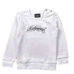 John Richmond Felpa Girocollo tinta unita con Stampa Bianco per Bambino RIA25031FEJ BIANCO JOHN RICHMOND 