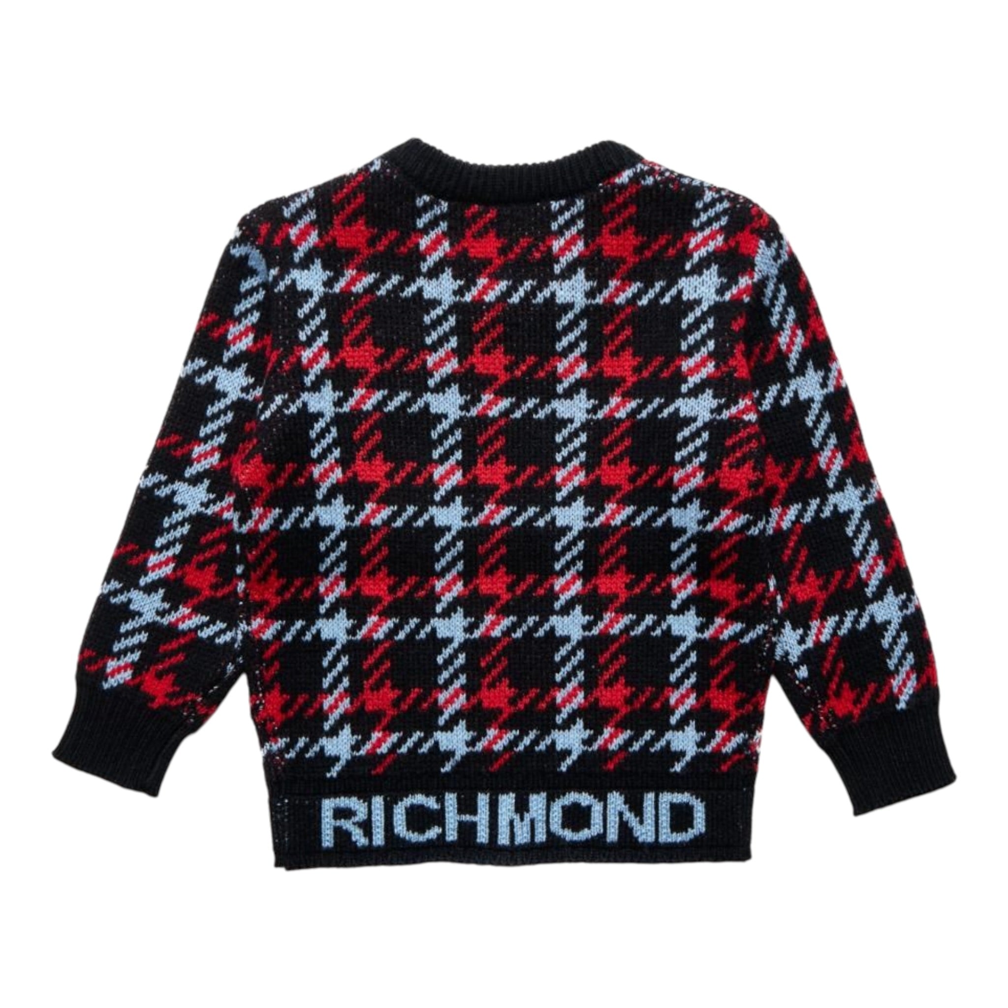 John Richmond Maglia Stampa Fantasia Girocollo Nero per Neonato RIA25041MA NERO JOHN RICHMOND 