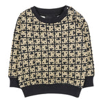 John Richmond Felpa Girocollo Stampa Fantasia Nero/Beige per Neonato RIA25048FE NERO/BEIGE JOHN RICHMOND 