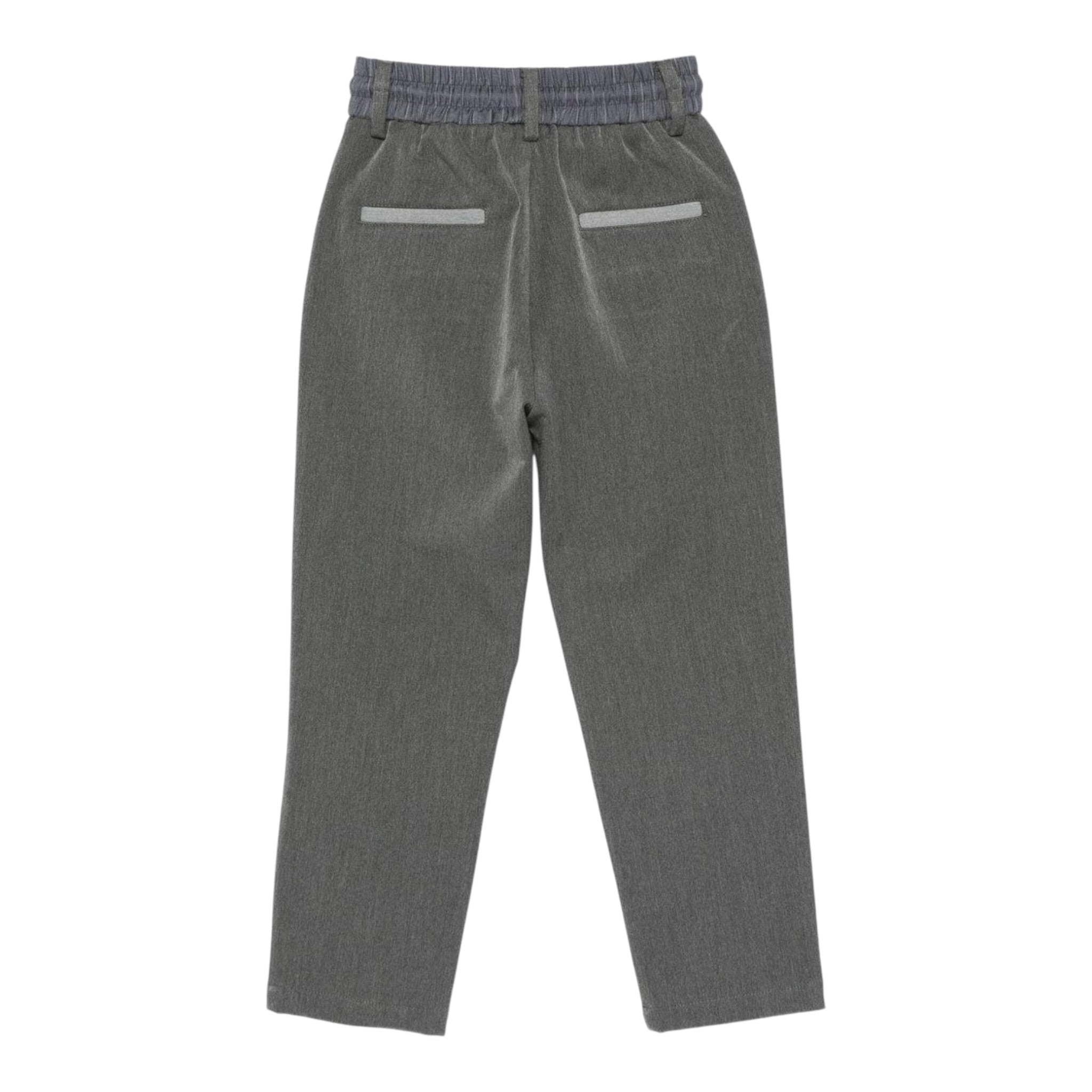 John Richmond Pantalone tinta unita con Elastico In Vita Grigio per Bambino RIA25062PAJX GRIGIO JOHN RICHMOND 