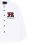 John Richmond Camicia tinta unita con Stampa Bianco per Neonato RIA25063CA BIANCO JOHN RICHMOND 