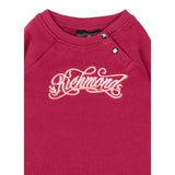 John Richmond Felpa tinta unita Girocollo con Stampa Magenta per Neonata RIA25079FE MAGENTA JOHN RICHMOND 