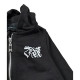 John Richmond Felpa con Zip E Cappuccio tinta unita Nero per Neonato RIA25100FE NERO JOHN RICHMOND 