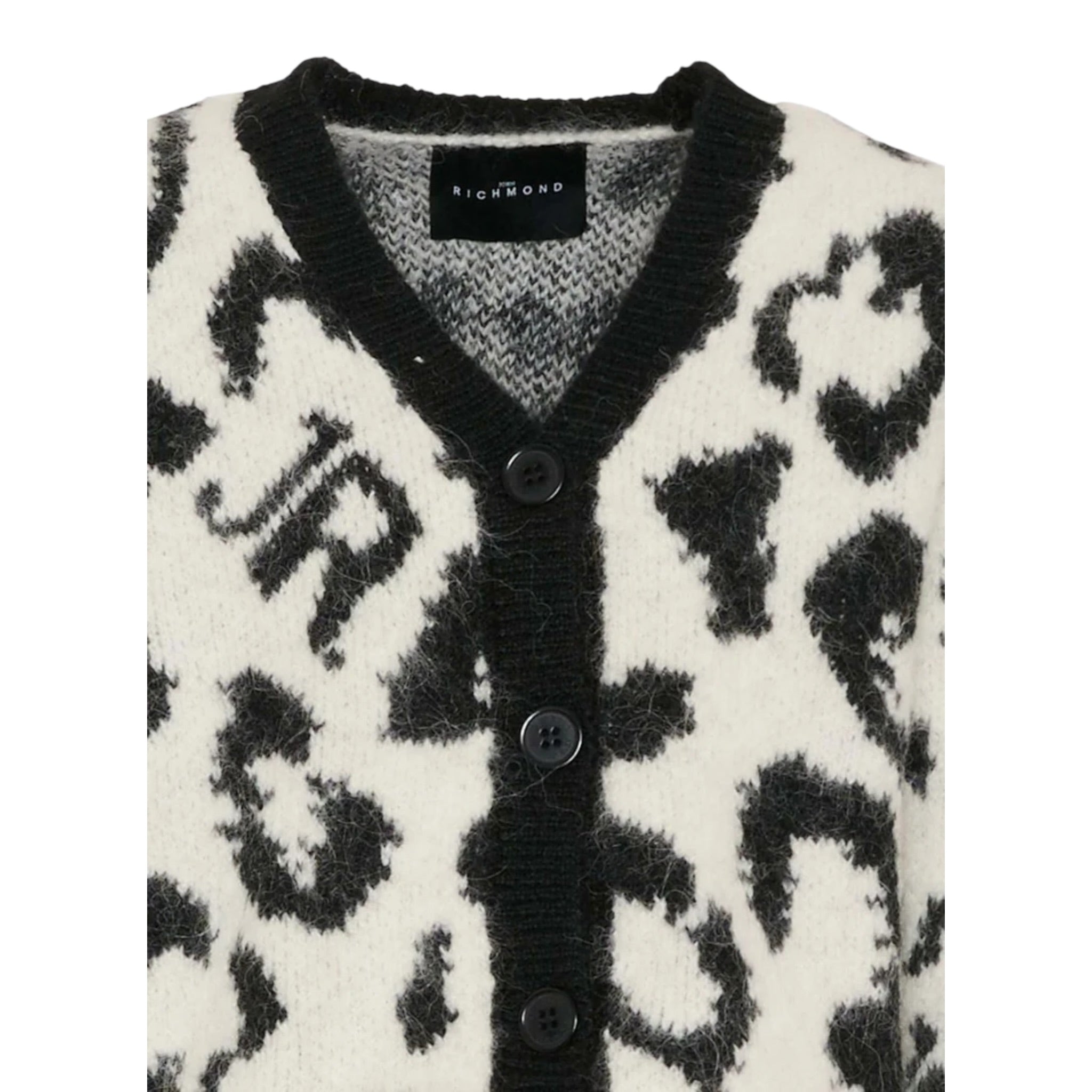 John Richmond Cardigan tinta unita Fantaisa Maculata Panna per Bambina RIA25112CDJ PANNA JOHN RICHMOND 