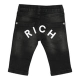 John Richmond Jeans tinta unita con Elastico In Vita Nero per Neonato RIA25125JEM NERO JOHN RICHMOND 