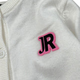 John Richmond Cardigan tinta unita con Logo Bianco per Neonata RIA26029CD BIANCO JOHN RICHMOND 
