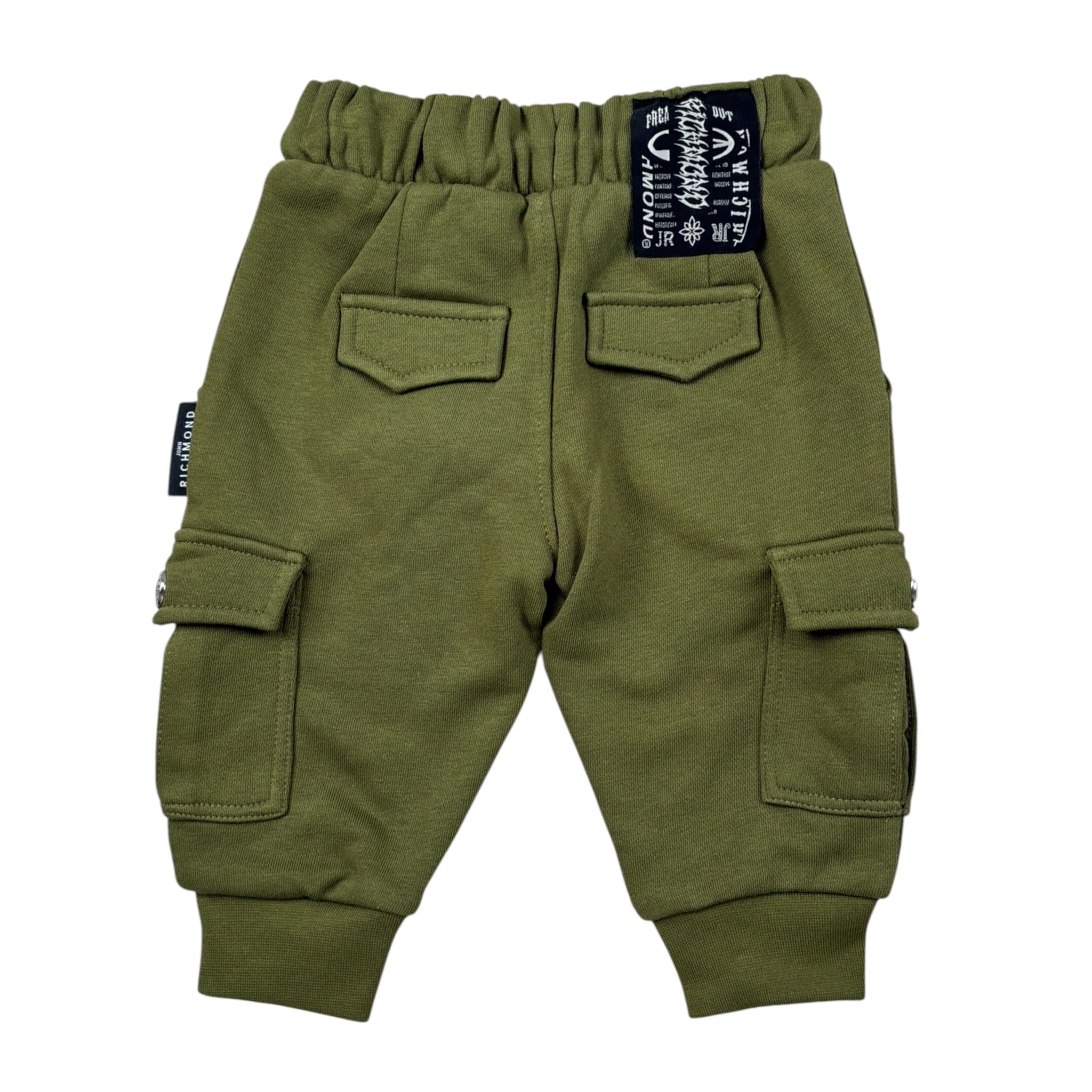 John Richmond Pantalone Modello Tuta tinta unita Verde per Neonato RIA26067PA VERDE JOHN RICHMOND 