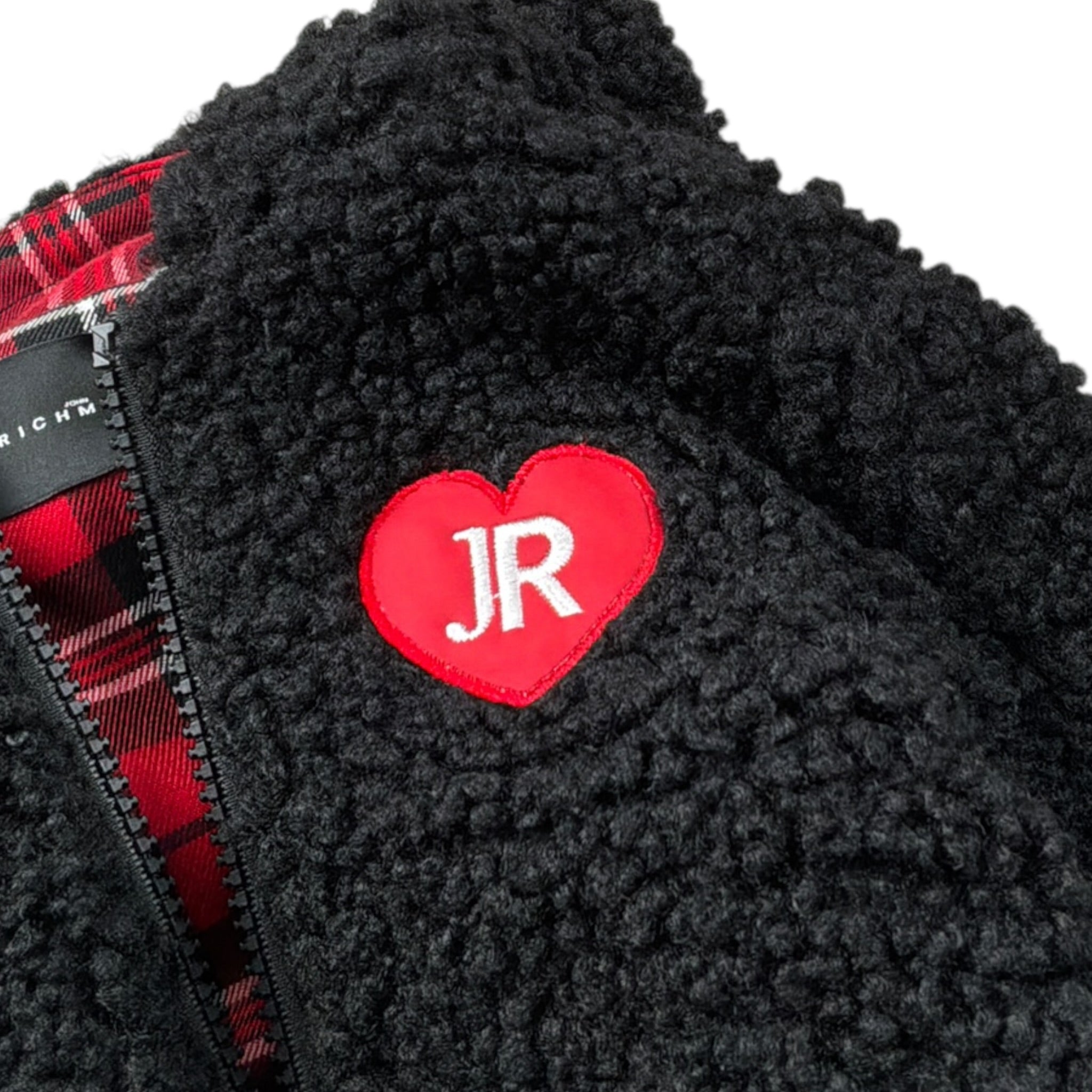 John Richmond Pelliccia tinta unita con Zip E Cappuccio Nero per Neonata RIA26075FE NERO JOHN RICHMOND 