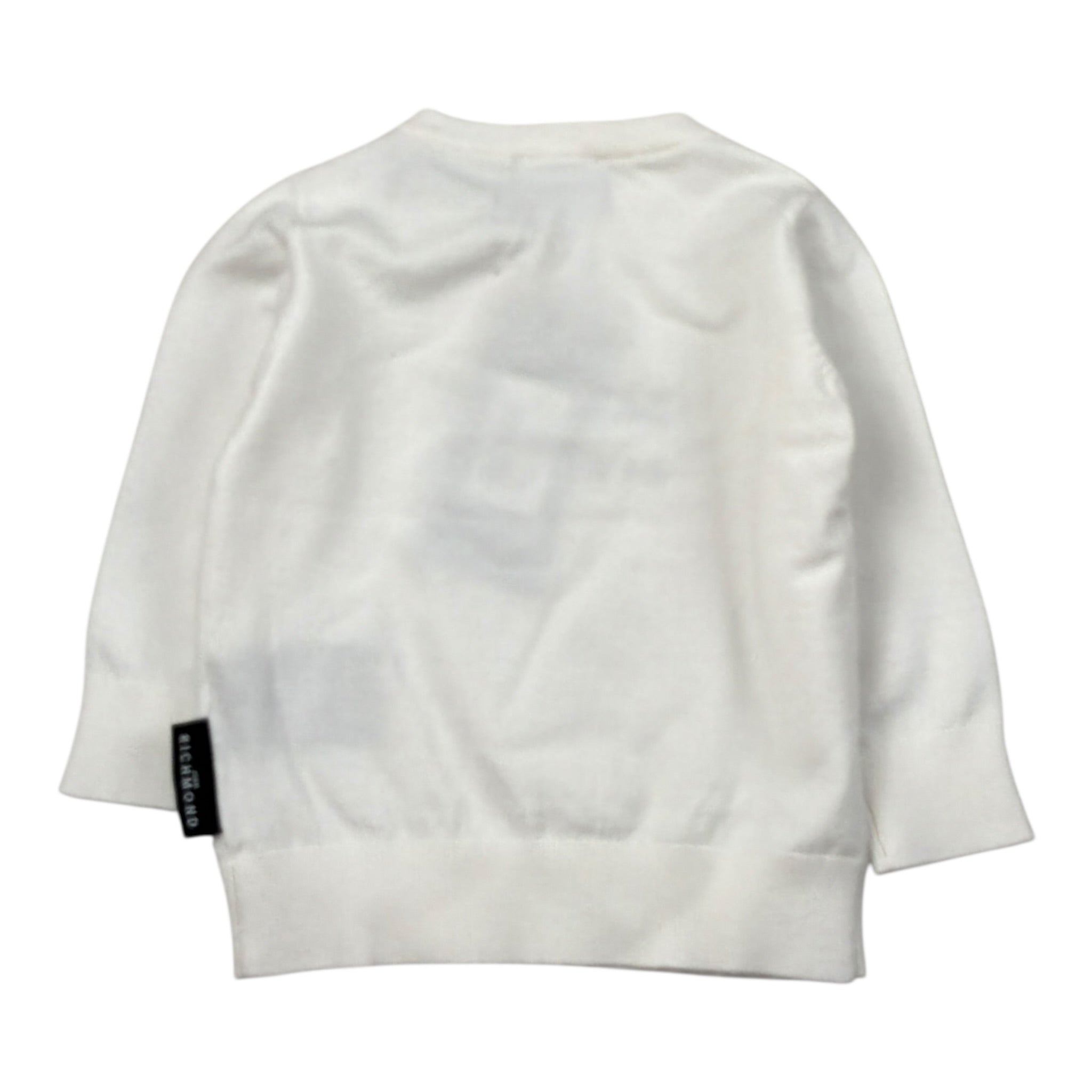 John Richmond Maglia tinta unita con Stampa Panna per Neonata RIA26077MA PANNA JOHN RICHMOND 