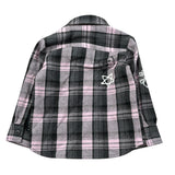 John Richmond Camicia tinta unita con Fantasia A Quadri Rosa per Neonata RIA26084CA ROSA JOHN RICHMOND 
