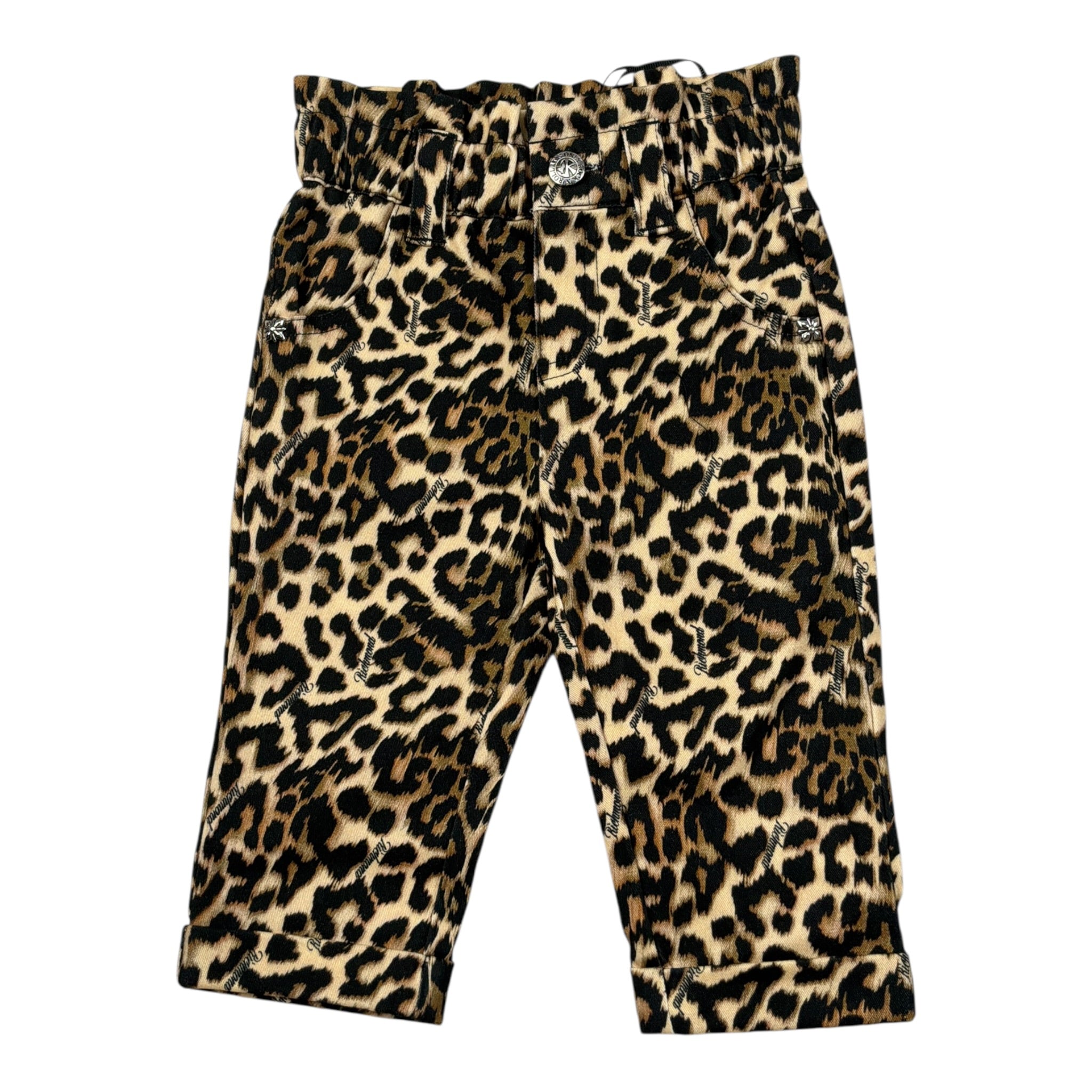 John Richmond Pantalone tinta unita con Fantasia Maculata Beige per Neonata RIA26087PA BEIGE JOHN RICHMOND 