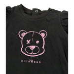 John Richmond Body Manica Lunga tinta unita Nero per Neonata RIA26094BD NERO JOHN RICHMOND 