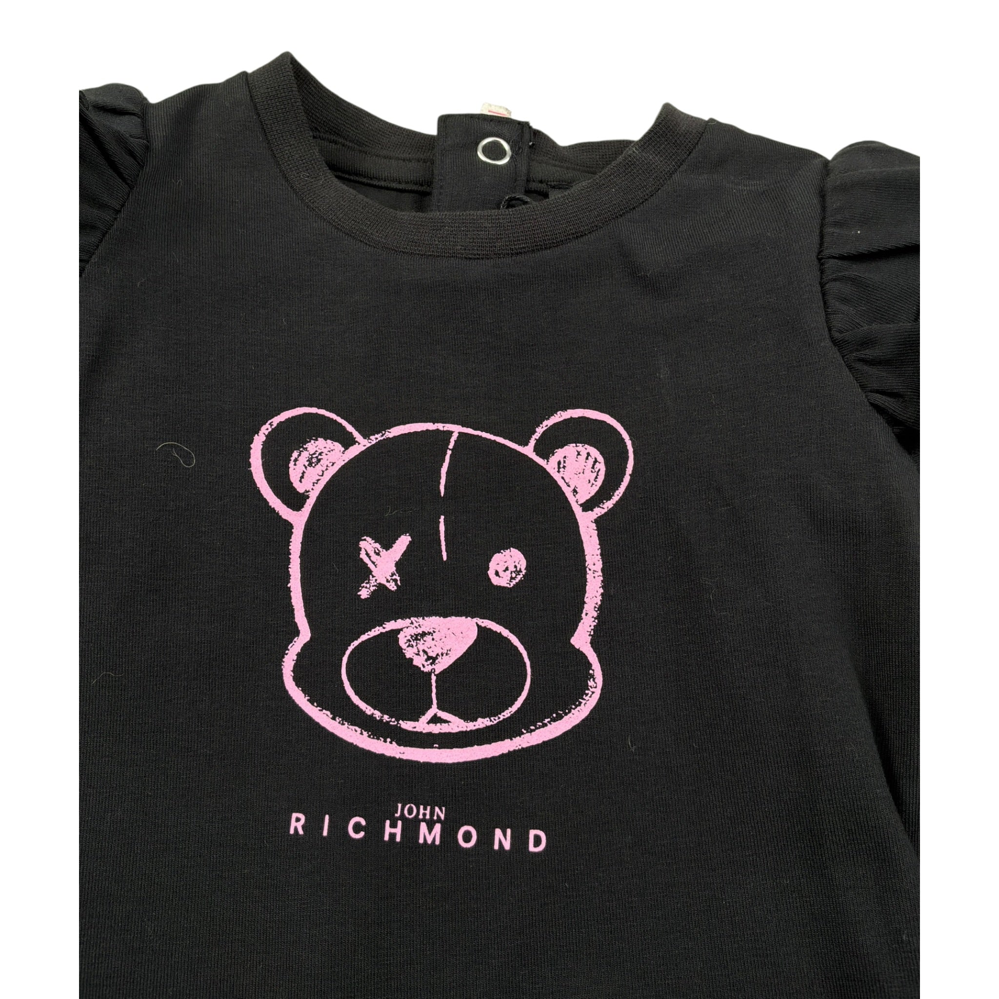 John Richmond Body Manica Lunga tinta unita Nero per Neonata RIA26094BD NERO JOHN RICHMOND 