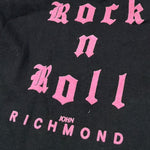 John Richmond Shirt tinta unita con Stampa Nero per Neonata RIA26131TS NERO JOHN RICHMOND 