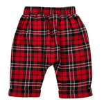 John Richmond Pantalone tinta unita con Fantasia Scozzese Rosso per Neonato RIA26140PA ROSSO JOHN RICHMOND 