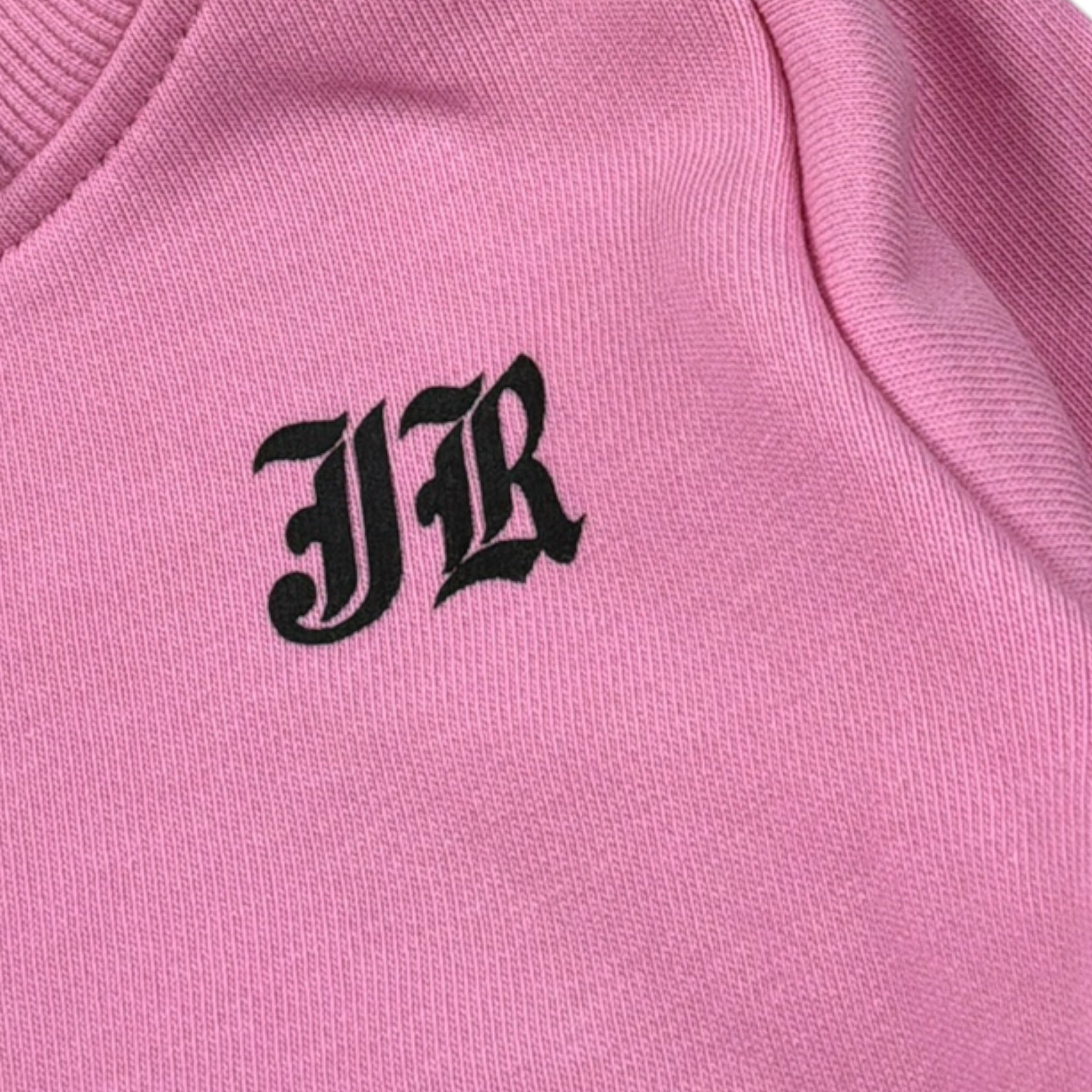 John Richmond Felpa Girocollo tinta unita con Stampa Rosa per Neonata RIA28064CF ROSA JOHN RICHMOND 