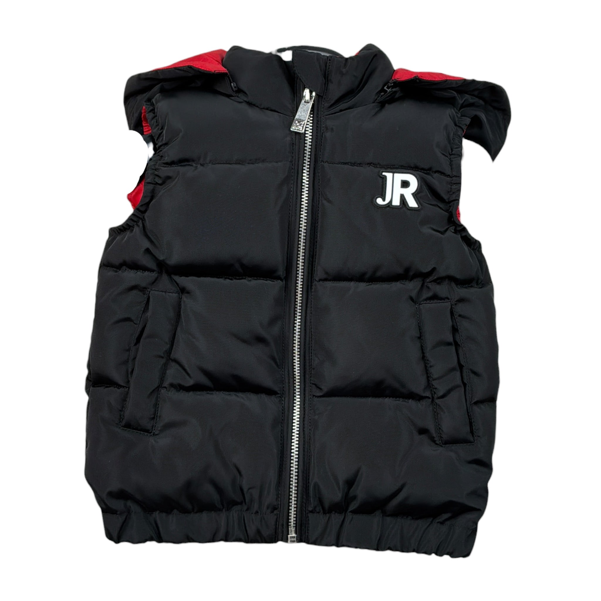 John Richmond Giubbino Smanicato con Zip E Cappuccio Nero per Neonato RIA<26008PI NERO JOHN RICHMOND 
