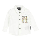 John Richmond Camicia tinta unita con Stampa Bianco per Neonato RIP25056CA BIANCO JOHN RICHMOND 