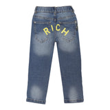 John Richmond Jeans tinta unita con Elastico In Vita Azzuurro per Neonato RIP25065JE AZZURRO JOHN RICHMOND 
