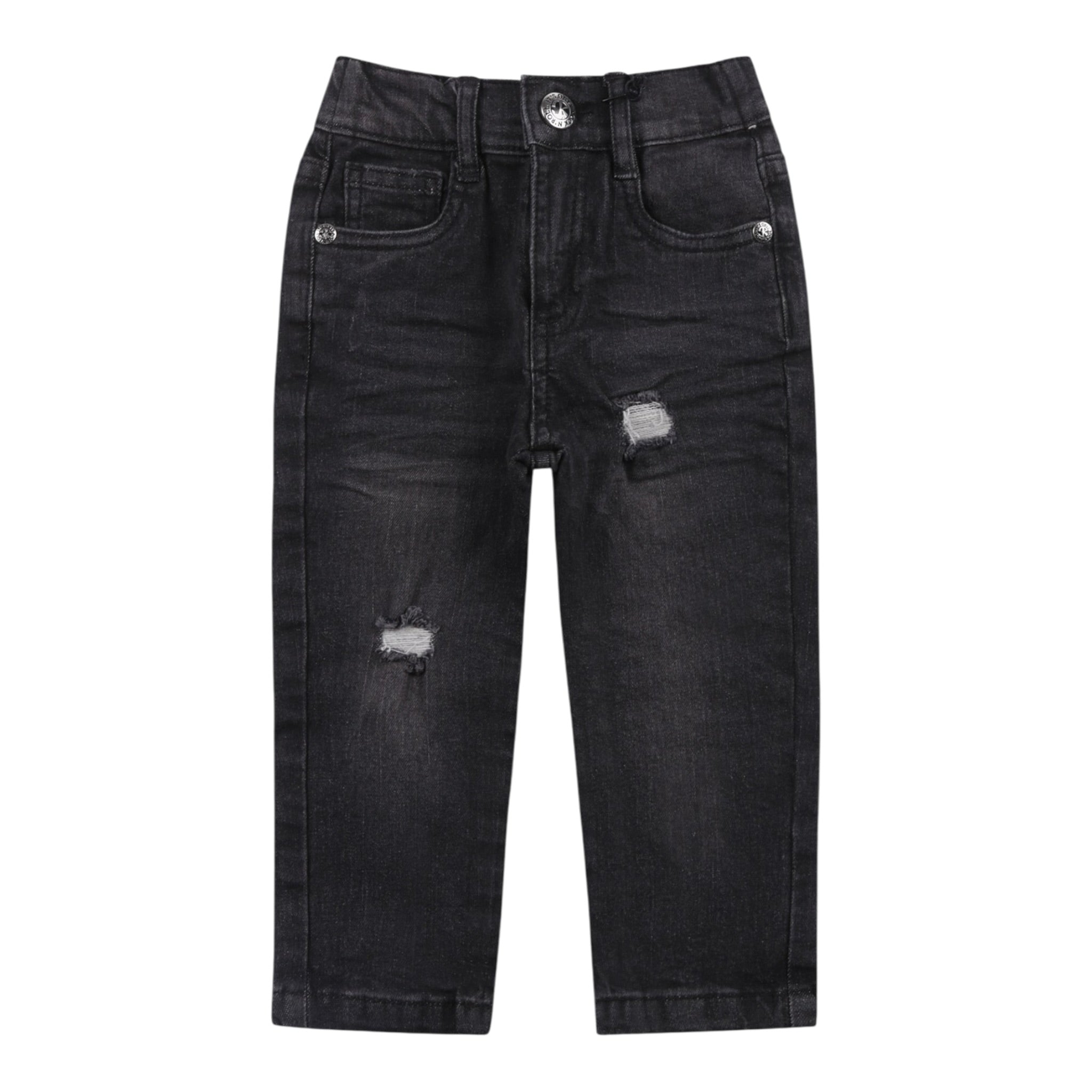 John Richmond Jeans tinta unita con Elastico In Vita Nero per Bambino RIP25065JEJ NERO JOHN RICHMOND 