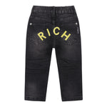 John Richmond Jeans tinta unita con Elastico In Vita Nero per Bambino RIP25065JEJ NERO JOHN RICHMOND 