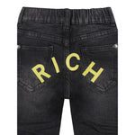 John Richmond Jeans tinta unita con Elastico In Vita Nero per Bambino RIP25065JEJ NERO JOHN RICHMOND 