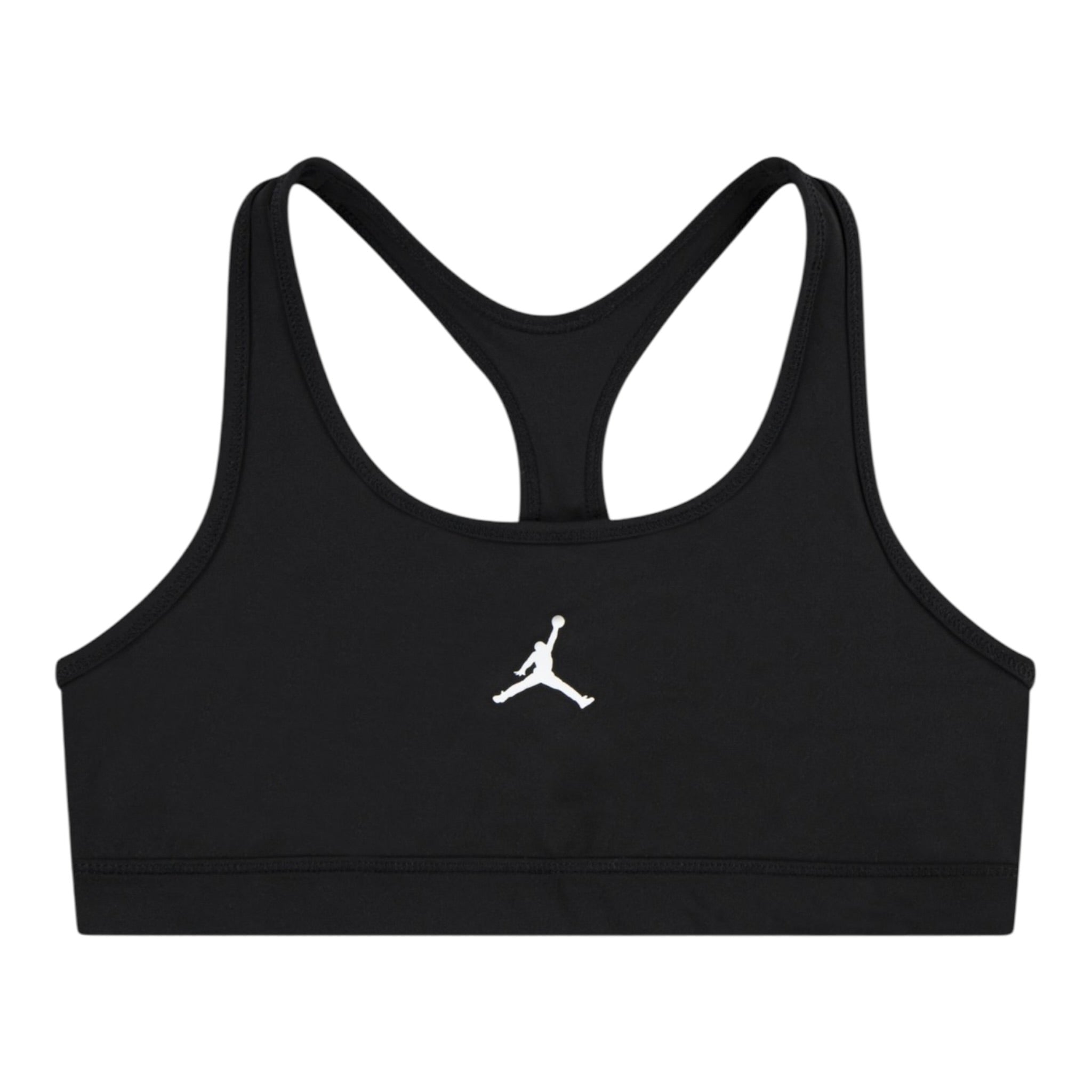 Jordan Top tinta unita con Logo Nero per Bambina 45D381 NERO JORDAN 