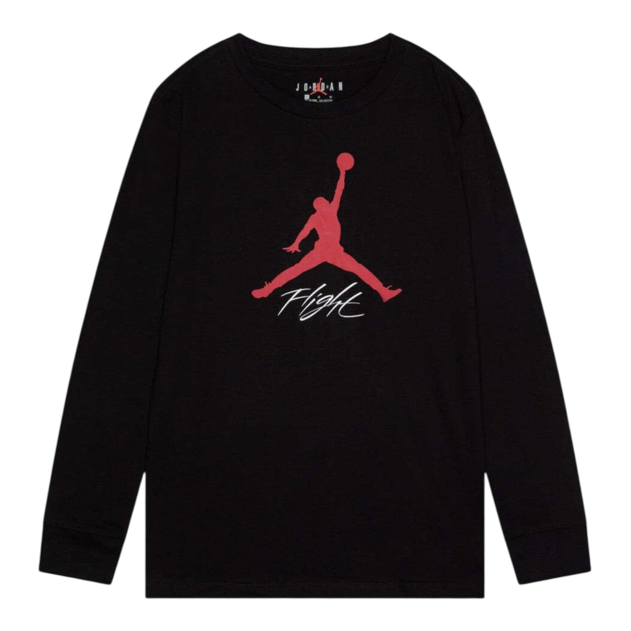 Jordan Shirt Girocollo tinta unita con Stampa Nero per Bambino 95C892 NERO JORDAN 