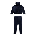 Juicy Couture Completo 2Pz In Velluto Felpa-Leggins Blu per Bambina JBX6617 BLU JUICY COUTURE 