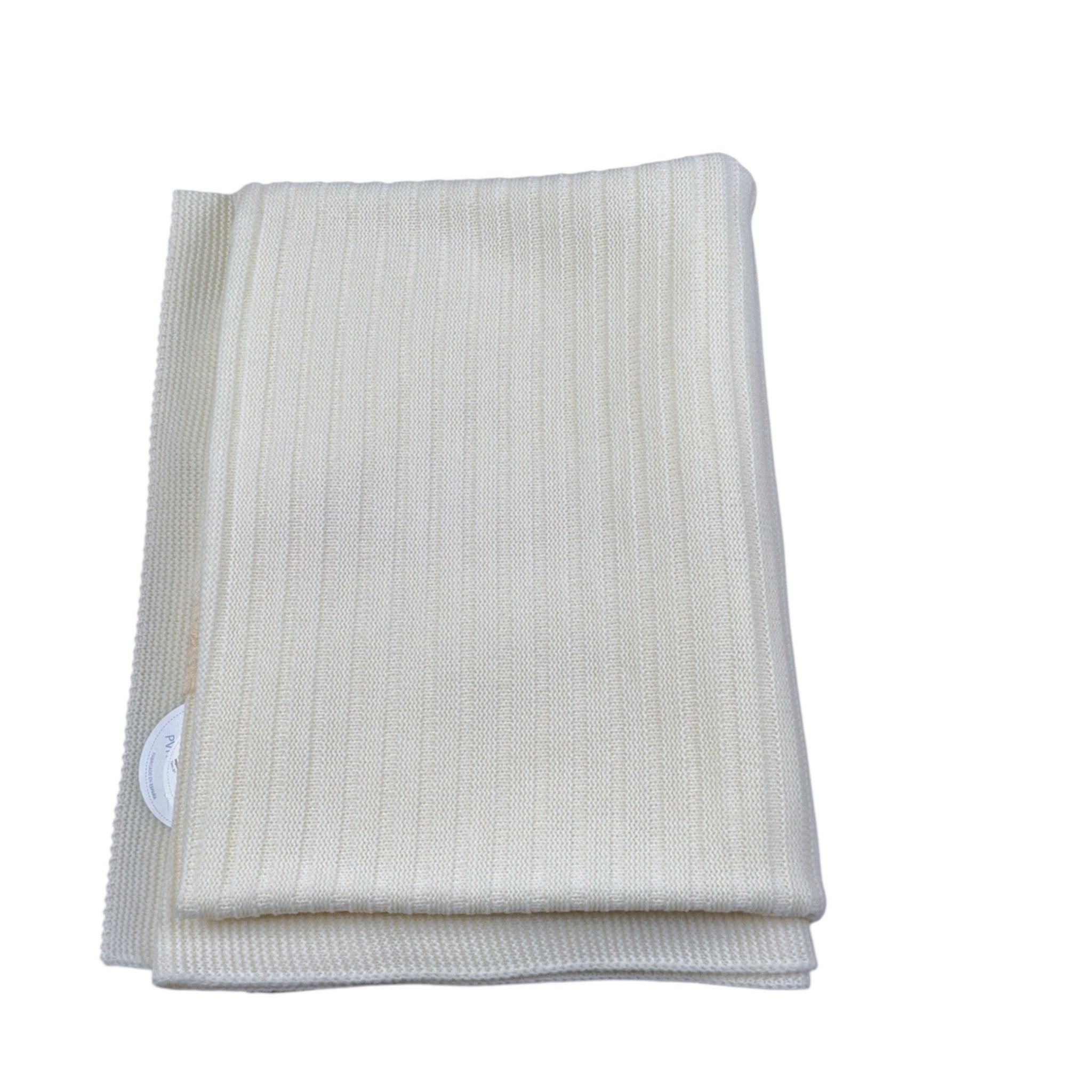 Juliana Coperta tinta unita con Ricami Panna per Neonata 25532 PANNA JULIANA 