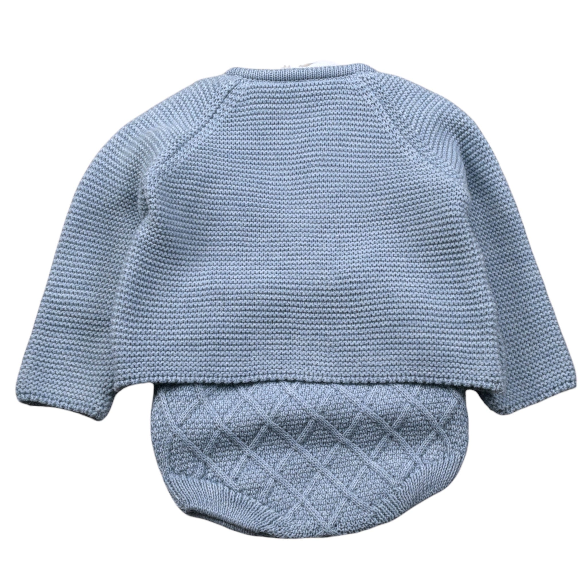 Juliana Completo 3 Cardigan-Camicia-Pagliaccetto Azzurro per Neonato 25608 AZZURRO JULIANA 