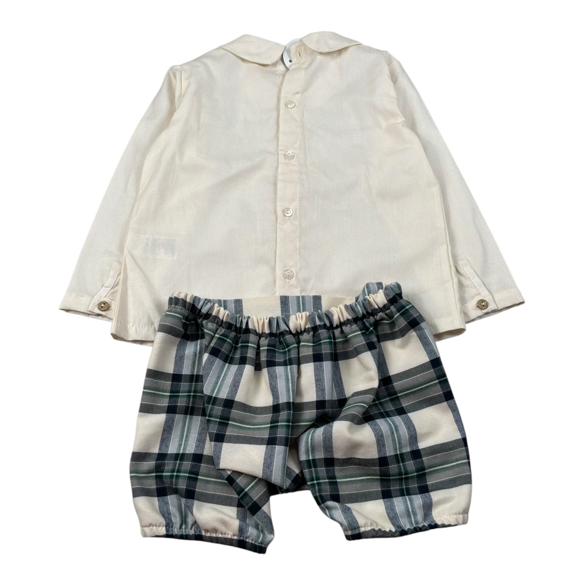 Juliana Completo 2 Pezzi Camicia-Bermuda Panna per Neonato 25694 PANNA JULIANA 