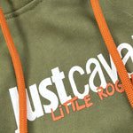 Just Cavalli Felpa tinta unita con Cappuccio E Stampa Verde per Bambino JBA26021FE VERDE JUST CAVALLI 