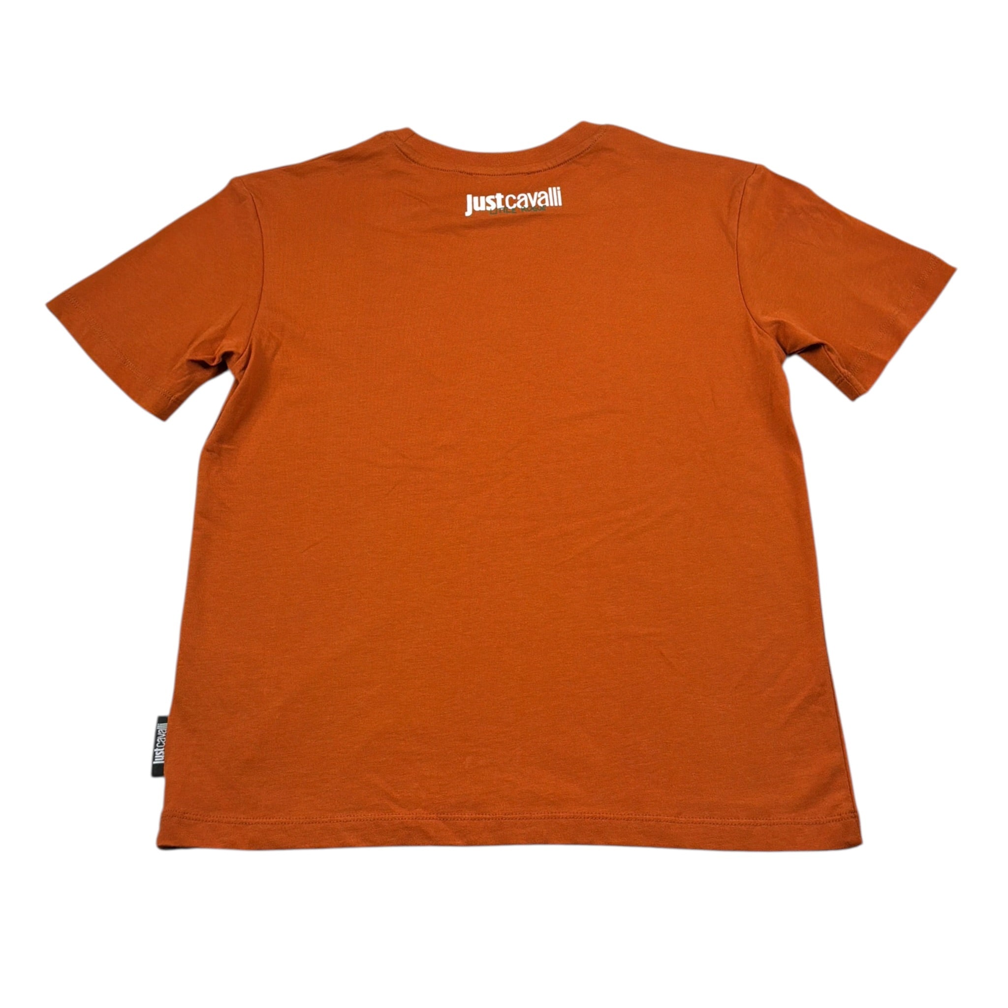 Just Cavalli T-Shirt Girocollo tinta unita con Logo Arancione per Bambino JBA26024TS ARANCIONE JUST CAVALLI 