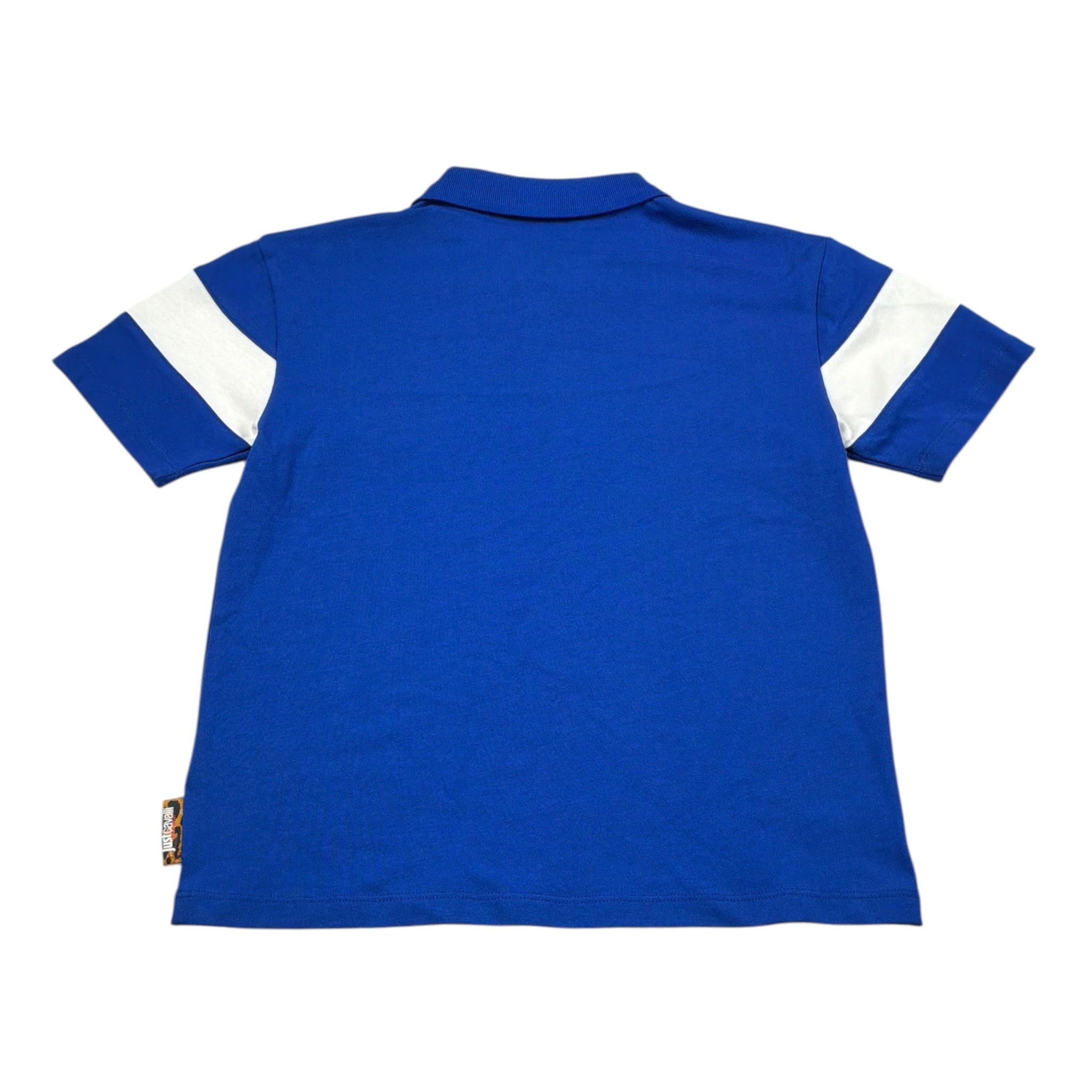 Just Cavalli Polo Mezza Manica tinta unita con Logo Cobalto per Bambino JBA26059PO COBALTO JUST CAVALLI 
