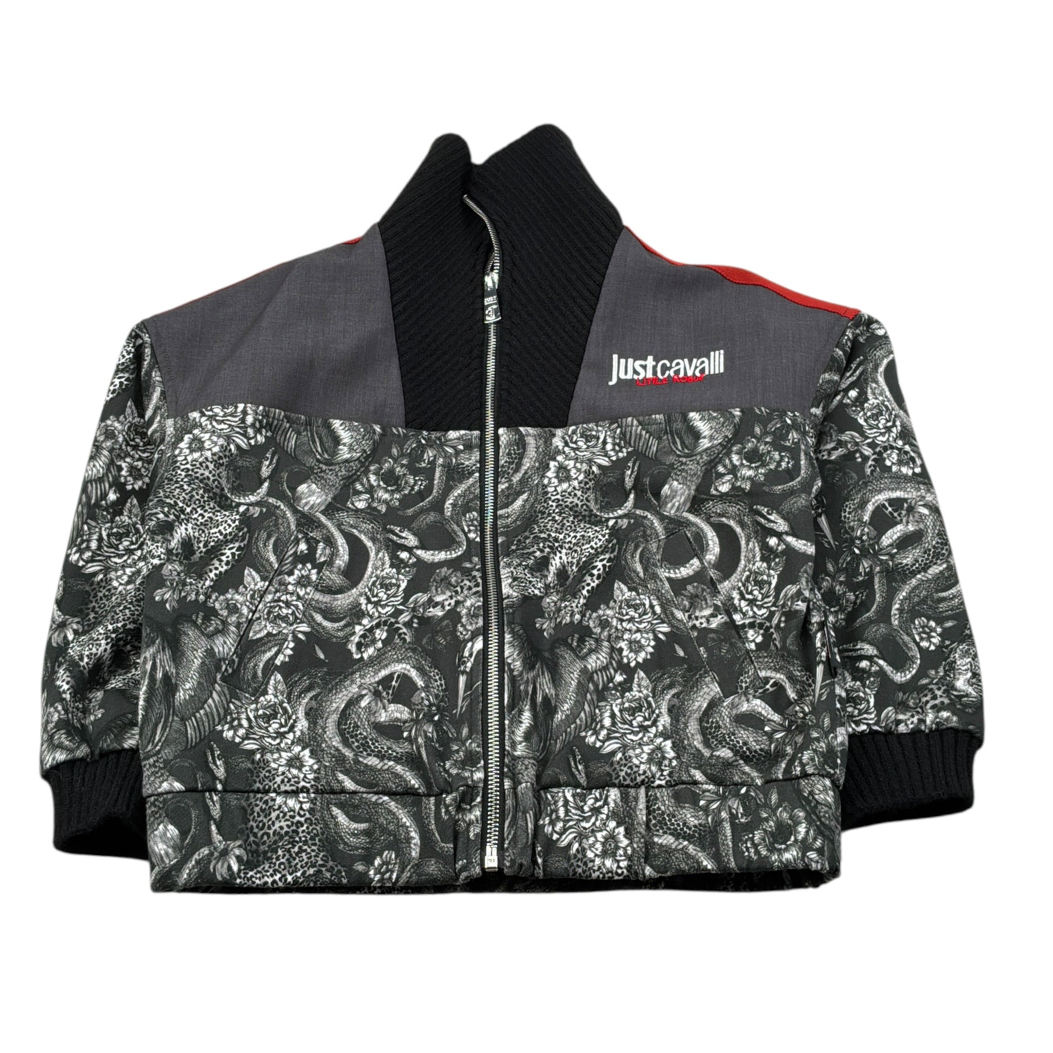 Just Cavalli Giubbino tinta unita Stampa Fantasia Grigio per Bambino JBA26071GB GRIGIO JUST CAVALLI 