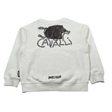 Just Cavalli Felpa Chiusa Girocollo tinta unita Panna per Bambino JBA26074FE PANNA JUST CAVALLI 