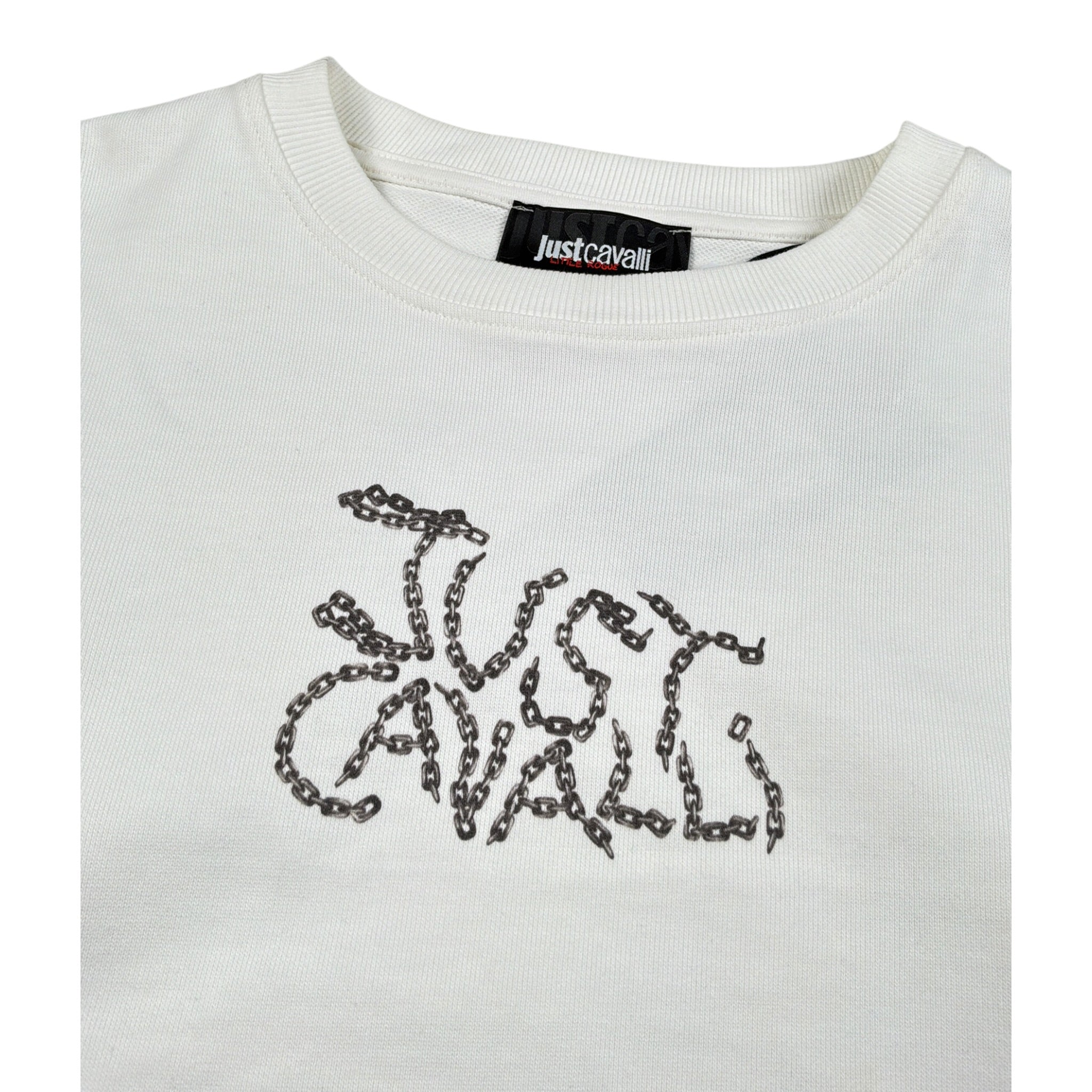 Just Cavalli Felpa Chiusa Girocollo tinta unita Panna per Bambino JBA26074FE PANNA JUST CAVALLI 
