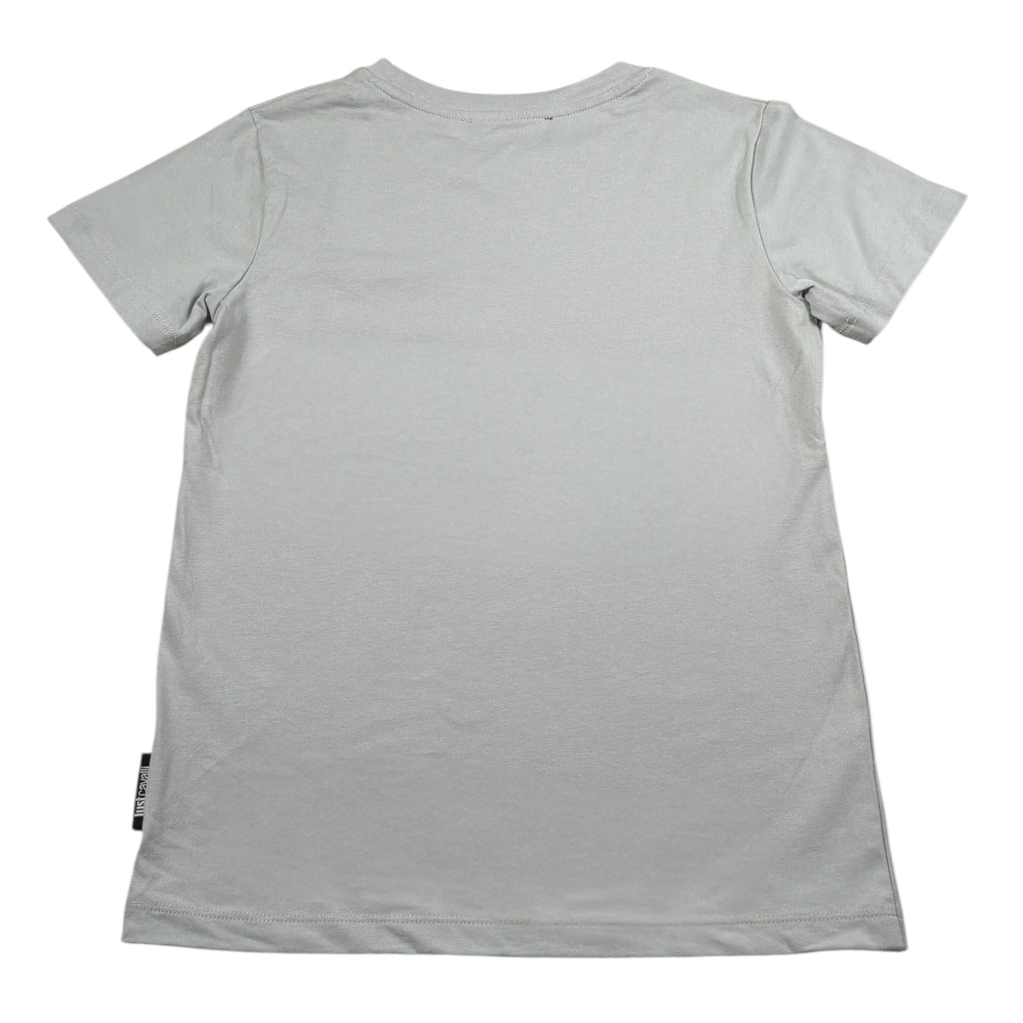 Just Cavalli T-Shirt Girocollo tinta unita con Logo Grigio per Bambino JBA26075TS GRIGIO JUST CAVALLI 