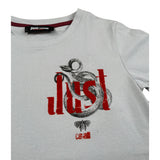 Just Cavalli T-Shirt Girocollo tinta unita con Logo Grigio per Bambino JBA26075TS GRIGIO JUST CAVALLI 