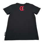 Just Cavalli T-Shirt Girocollo tinta unita con Stampa Nero per Bambino JBA26082TS NERO JUST CAVALLI 