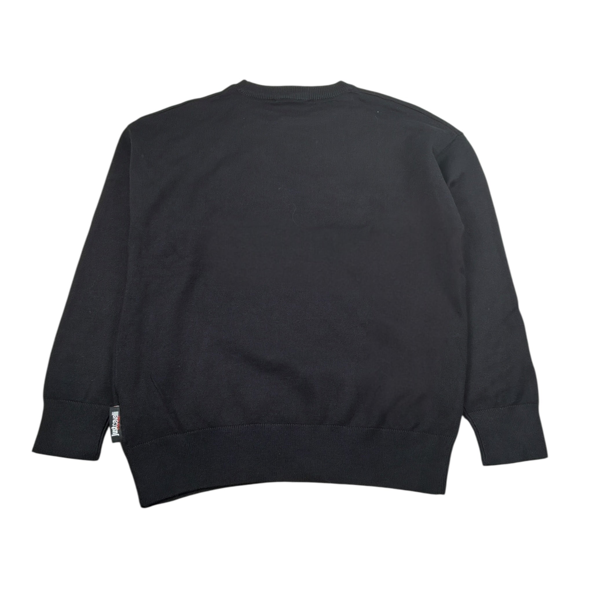 Just Cavalli Maglia tinta unita con Stampa Nero per Bambina JBA26090MA NERO JUST CAVALLI 