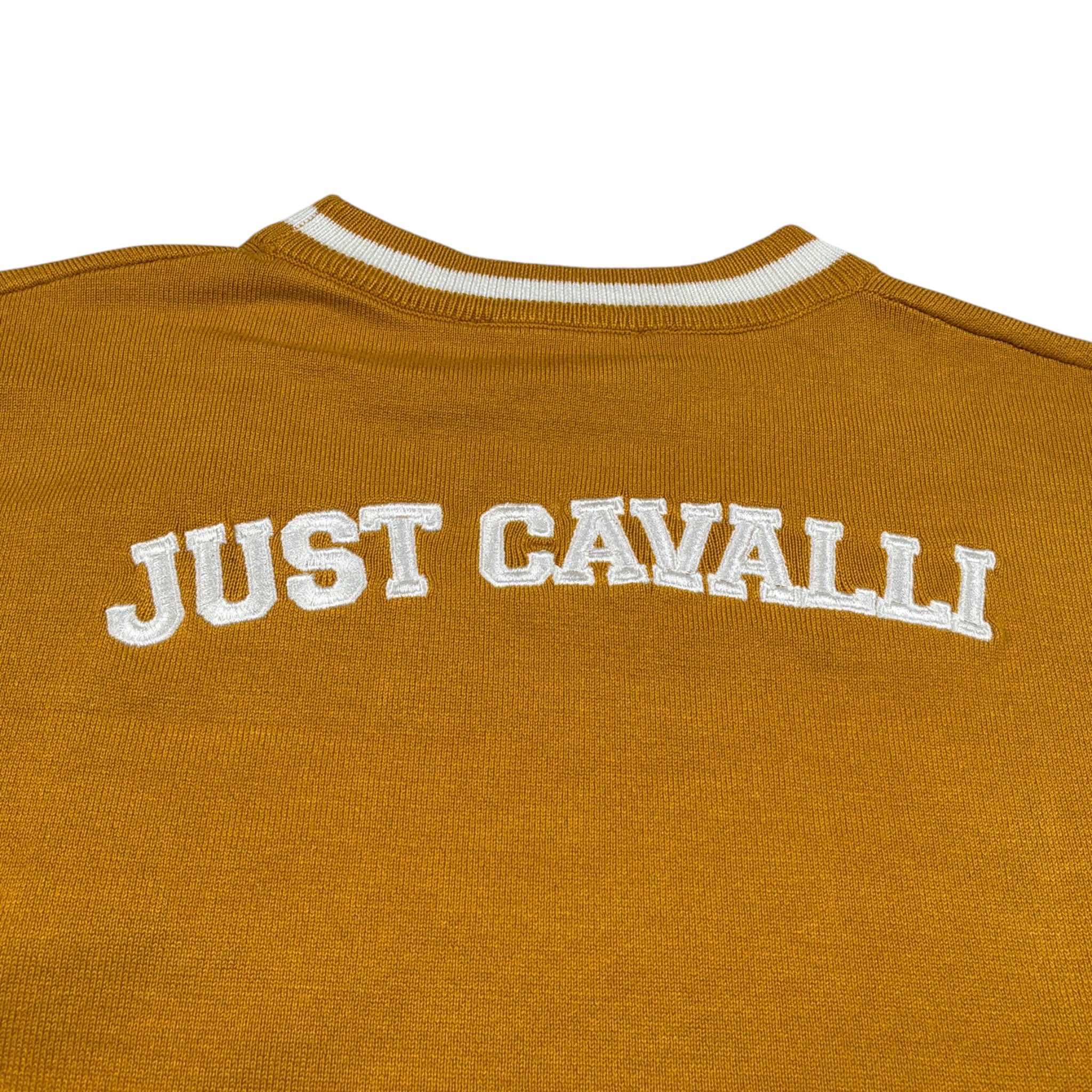 Just Cavalli Maglia Girocollo tinta unita Senape per Bambino JBA26100MA SENAPE JUST CAVALLI 