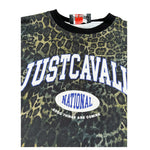 Just Cavalli T-Shirt Girocollo Tinta Fantasia Maculata Nero per Bambino JBA26110TS NERO JUST CAVALLI 