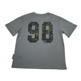 Just Cavalli T-Shirt Girocollo tinta unita con Stampa Grigio per Bambino JBA26112TS GRIGIO JUST CAVALLI 